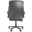 CHEFSESSEL Lederlook Schwarz  - Schwarz, KONVENTIONELL, Kunststoff/Textil (72/113-121/72cm) - Cantus