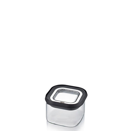 VORRATSDOSE PANTRY 0,4 L  - Edelstahlfarben/Transparent, Basics, Glas/Kunststoff (11/11/7,5cm) - Gefu