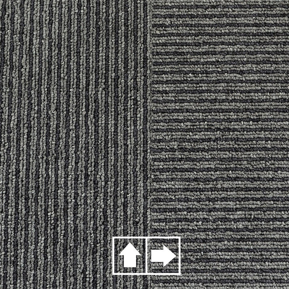 TEPPICHFLIESE - Grau, Basics, Kunststoff/Textil (50/50cm) - Esposa