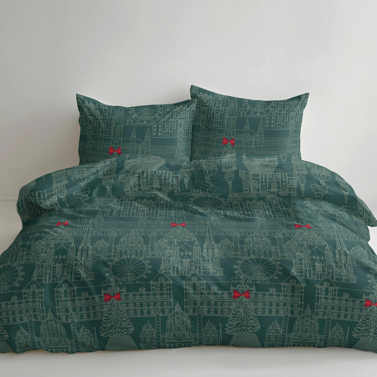 BETTWÄSCHE Flanell 200/200 cm  - Smaragdgrün, Basics, Textil (200/200cm) - Florella