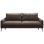 SCHLAFSOFA  in Chenille Mokka  - Schwarz/Mokka, KONVENTIONELL, Textil/Metall (223/89/107cm) - Carryhome