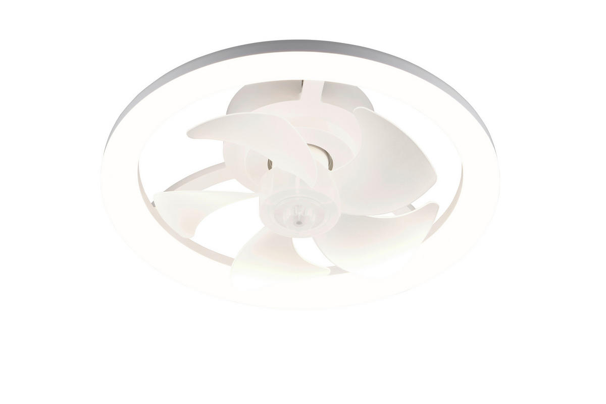 DECKENVENTILATOR - Weiß, Design, Kunststoff/Metall (40/13.5cm)