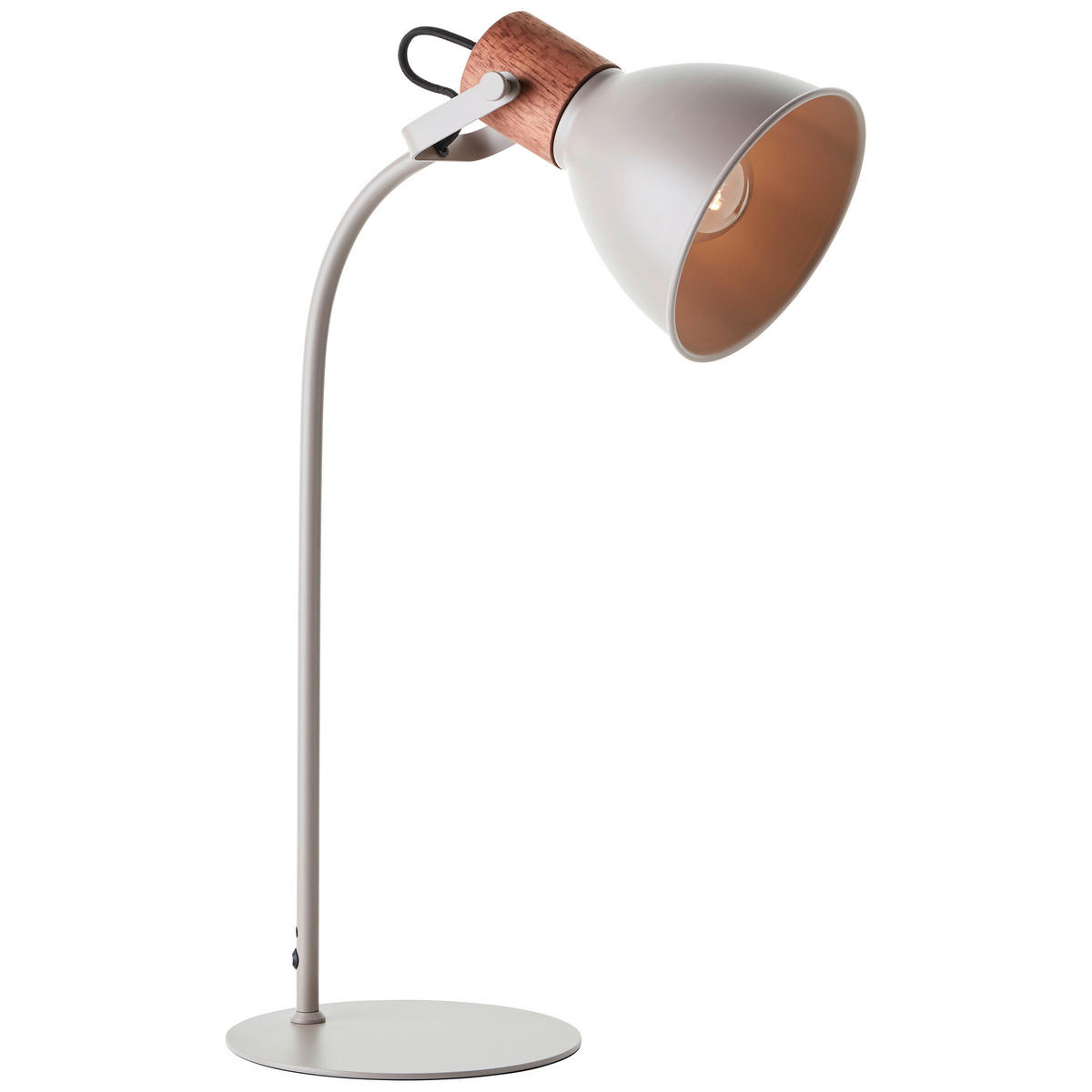 TISCHLEUCHTE 18/52/28,5 cm   - Taupe, Basics, Holz/Metall (18/52/28,5cm) - Brilliant