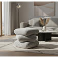 HOCKER in Holz, Textil Grau  - Grau, KONVENTIONELL, Holz/Textil (55/45/55cm) - Xora