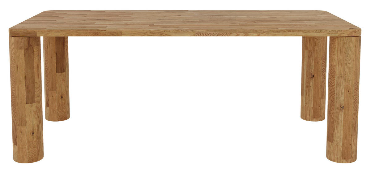 JEDILNA MIZA, masivno hrast  - Design, les (200/100/75cm) - Linea Natura