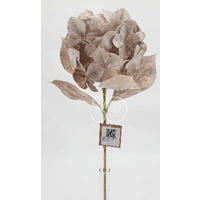 DEKORAČNÁ KYTICA 68 cm - antracitová s vysokým leskom, Basics, plast (68cm)