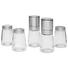 Gewürzmühlenset 5-teilig - Edelstahlfarben/Transparent, Basics, Glas/Keramik - Homeware Gewürzmühlenset 5-teilig - Edelstahlfarben/Transparent, Basics, Glas/Keramik - Homeware