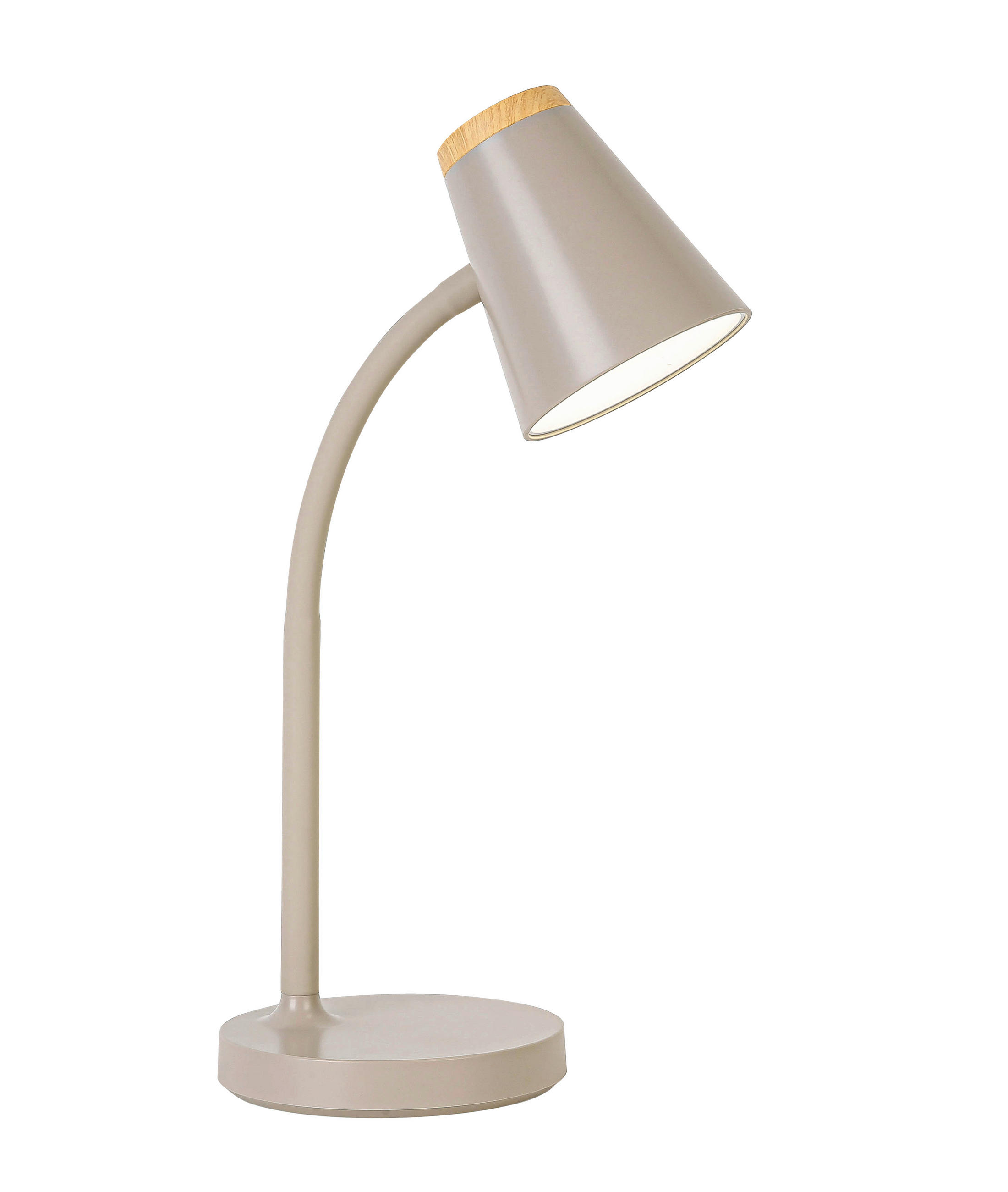 LED SVJETILJKA ZA PISAĆI STOL  - boje hrasta/boje pijeska, Basics, metal/plastika (42/13,2/13,2cm) - Boxxx