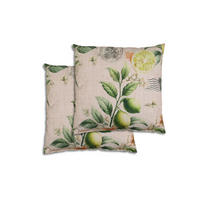 ZIERKISSENSET 2-teilig 48/48 cm  - Sandfarben/Gelb, Basics, Textil (48/48cm)