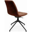 STUHL  in Aluminium Bouclé Metall, Textil  - Schwarz/Alufarben, Design, Textil/Metall (46/81,5-84,5/55cm) - Johann Jakob