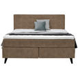 BOXSPRINGBETT 180/200 cm  in Braun  - Schwarz/Braun, KONVENTIONELL, Holz/Textil (180/200cm) - Voleo