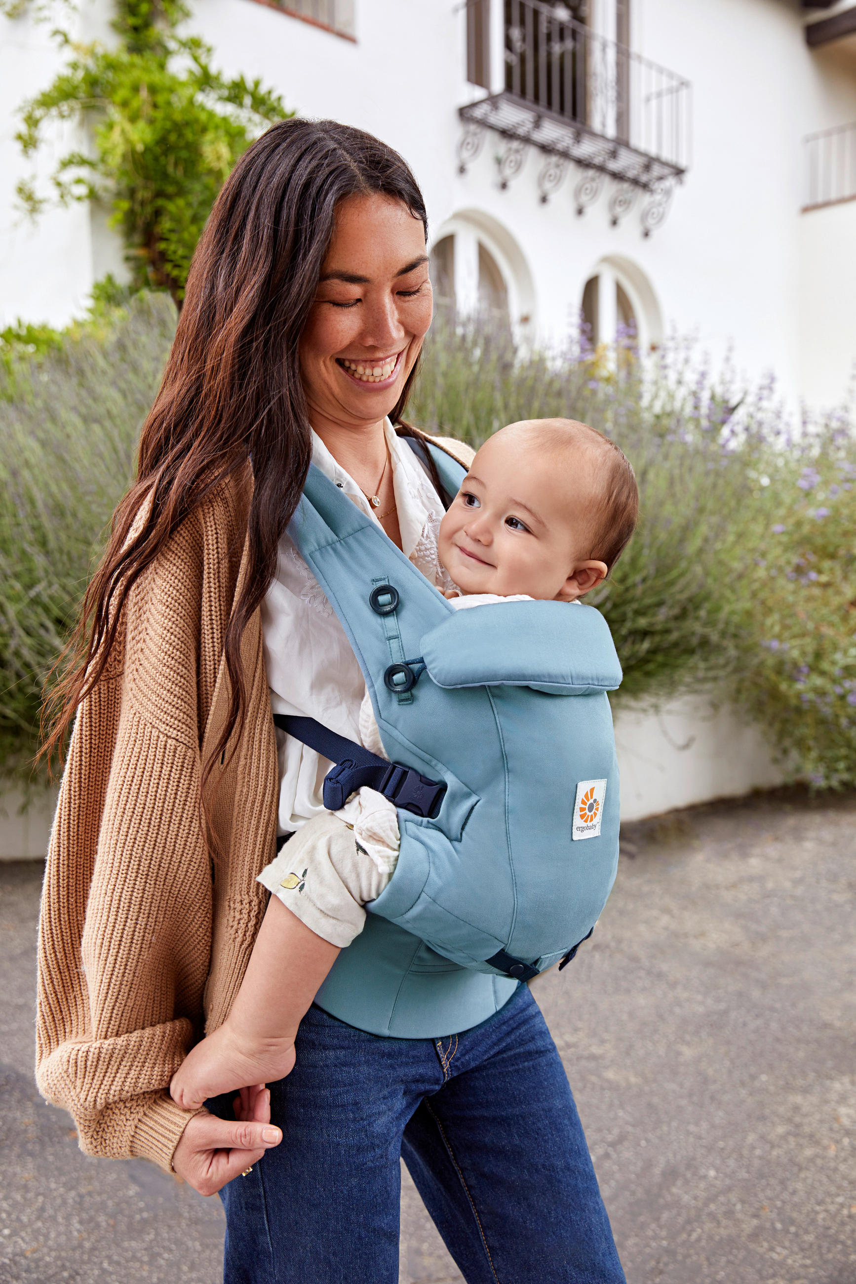 BABYTRAGE Adapt Soft Touch Cotton  - Hellblau, Basics, Textil (26,8/17/17cm) - Ergo Baby