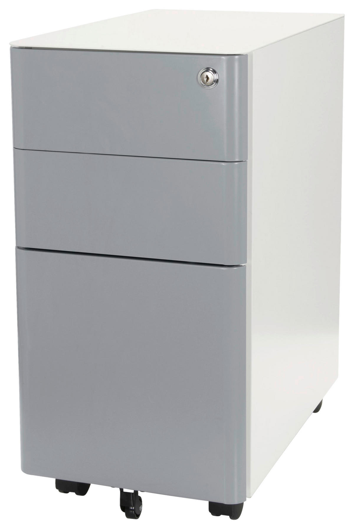 RULLHURTS 30/59/50 cm  - vit/grå, Modern, metall/plast (30/59/50cm) - MID.YOU