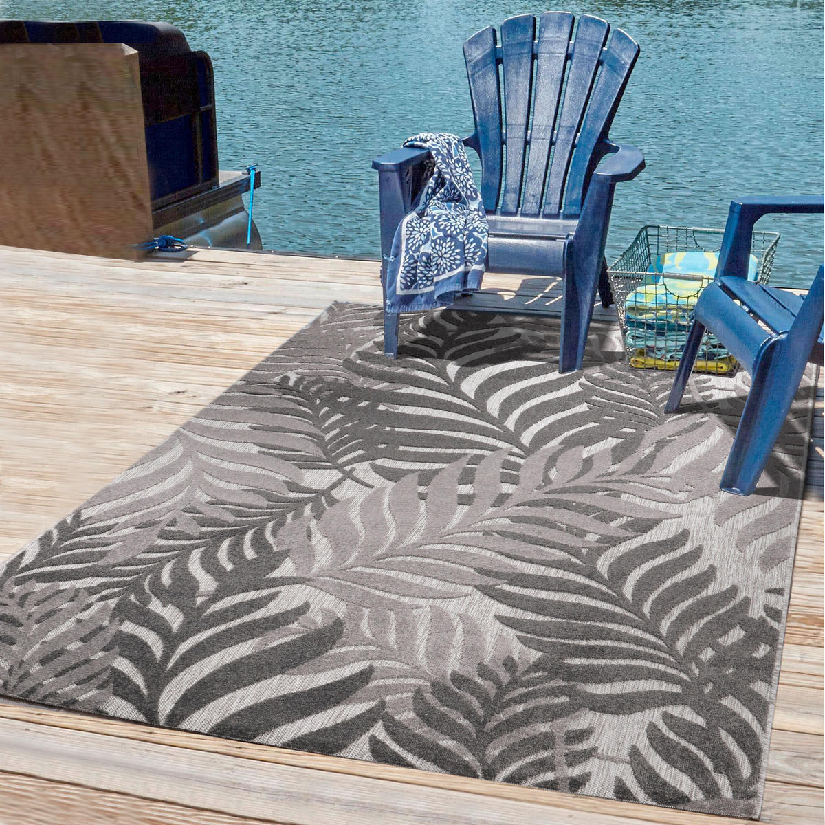 STAZA 80/200 cm   siva  Floral  - siva, Lifestyle, tekstil/plastika (80/200cm)