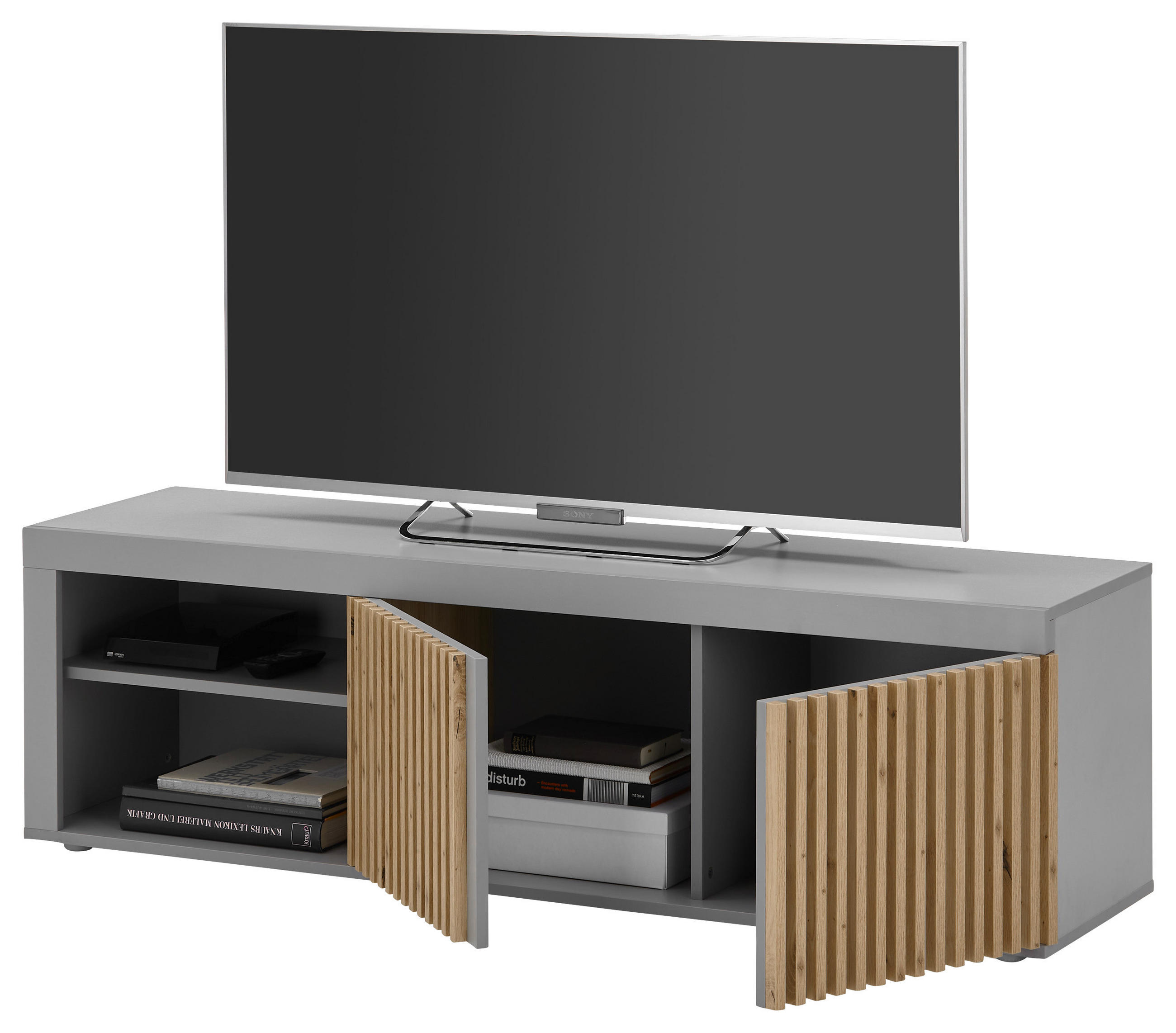 LOWBOARD 150/43/40 cm  - Eiche Artisan/Grau, Design, Holzwerkstoff (150/43/40cm) - Livetastic