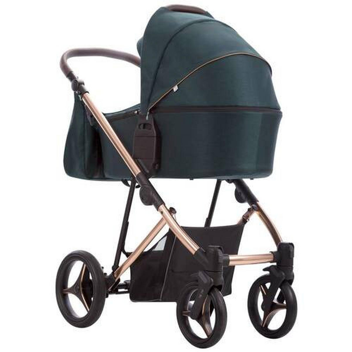 DJEČJA KOLICA  Flavio Premium  - tamno zelena, Basics, tekstil/metal (50/90/50cm) - Bebetto