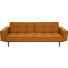 SCHLAFSOFA in Textil Gelb - Ulmefarben/Dunkelbraun, Design, Holz/Textil (242/79/115cm) - Innovation SCHLAFSOFA in Textil Gelb - Ulmefarben/Dunkelbraun, Design, Holz/Textil (242/79/115cm) - Innovation