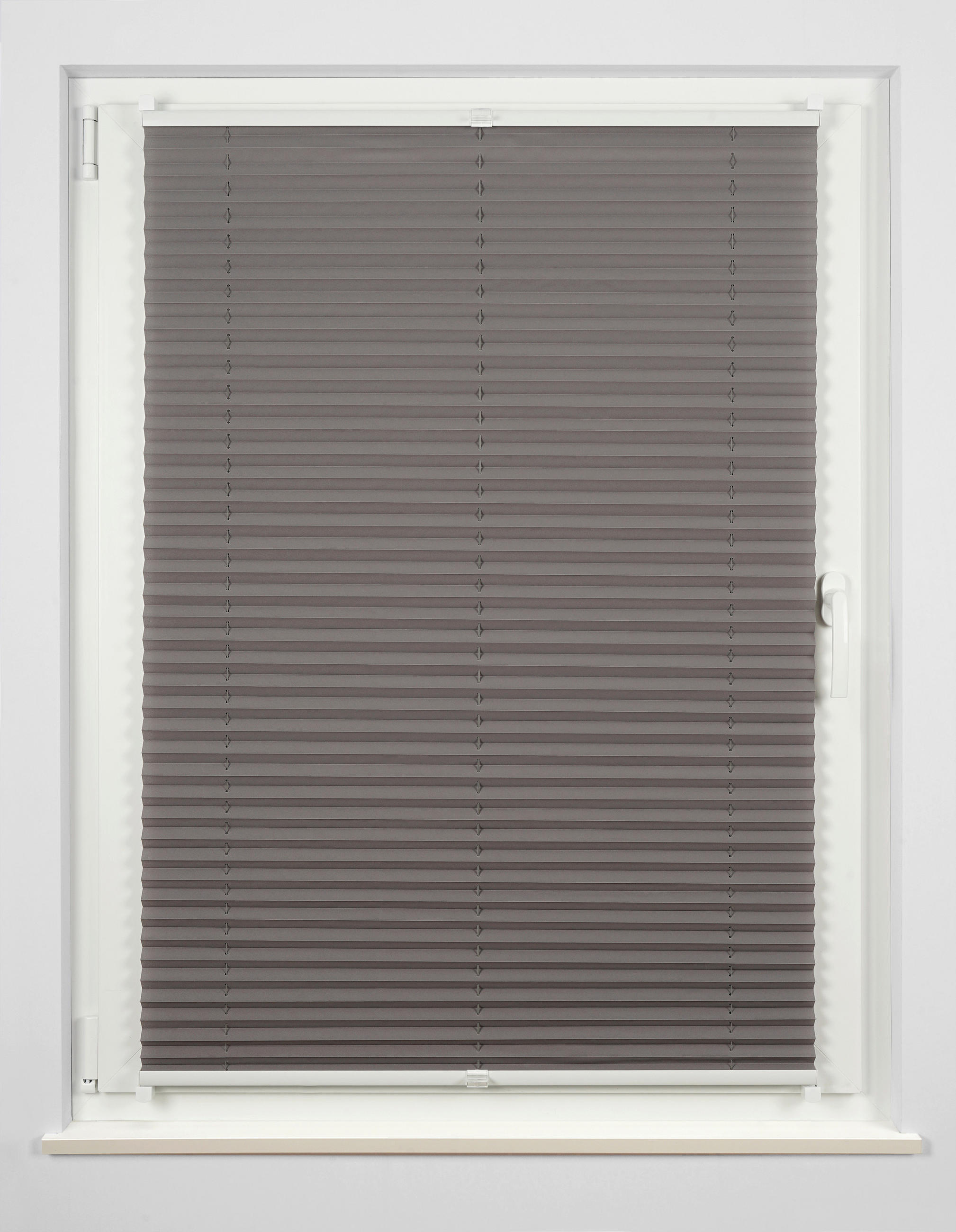 PLISSEE    90/210 cm   - Hellgrau, Basics, Textil (90/210cm) - Homeware