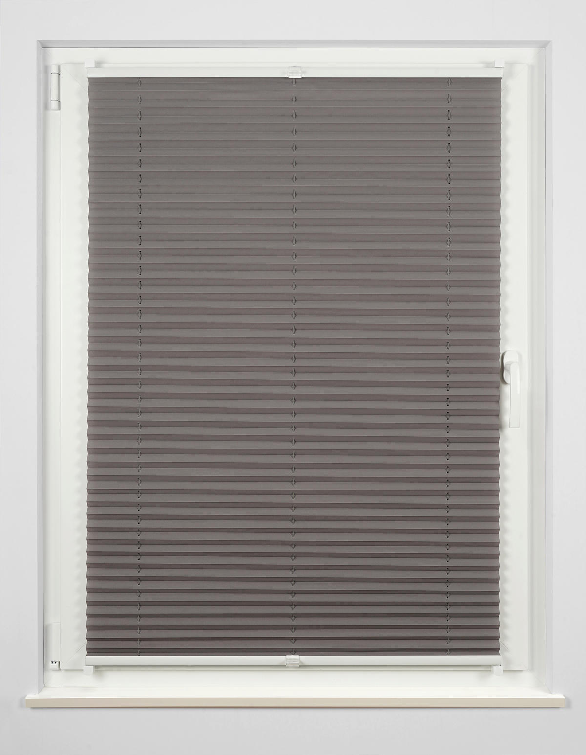 PLISSEE    90/210 cm   - Hellgrau, Basics, Textil (90/210cm) - Homeware