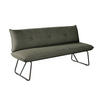 SITZBANK 180/90/70 cm  in Grün  - Schwarz/Grün, Design, Textil/Metall (180/90/70cm) - Dieter Knoll