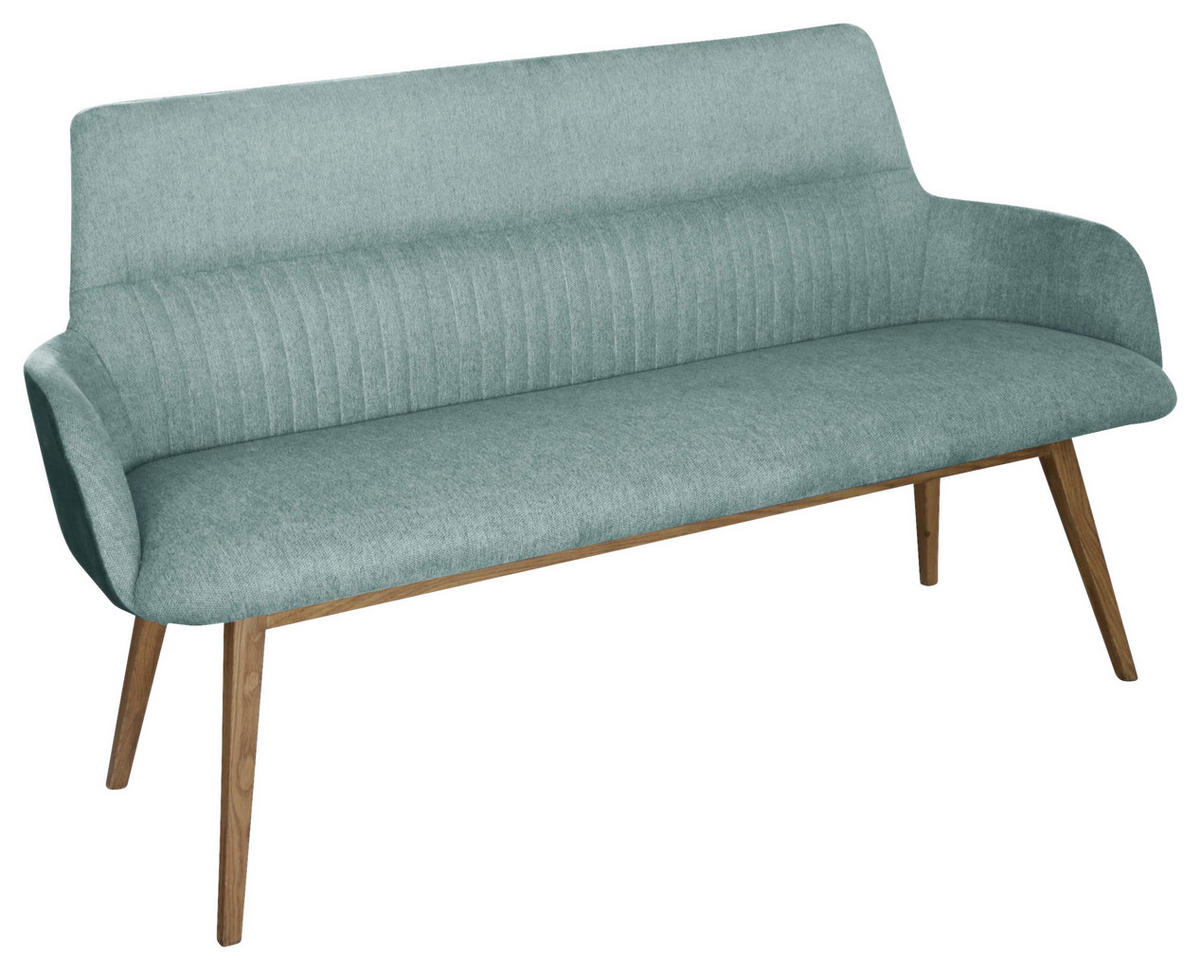 KLUPA  boje hrasta, boje žada  drvo, tekstil      - boje hrasta/boje žada, Konvencionalno, drvo/tekstil (157/88/62,5cm) - Linea Natura