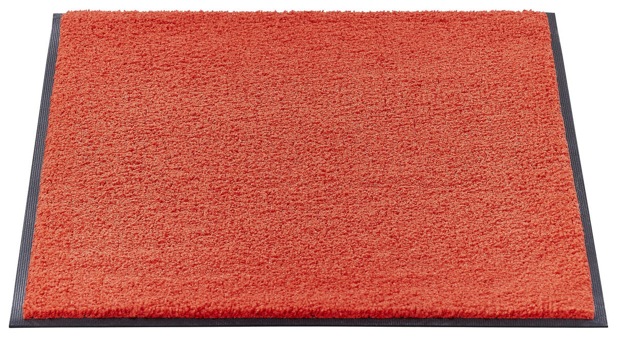 FUßMATTE  75/120 cm  Rot  - Rot, Basics, Kunststoff/Textil (75/120cm) - wash+dry