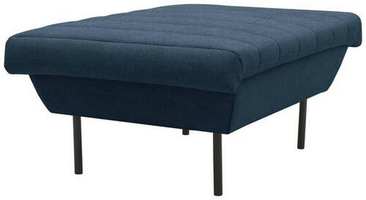 HOCKER Dunkelblau  - Schwarz/Dunkelblau, Design, Textil/Metall (70/45/70cm) - LOOKS by W.Joop