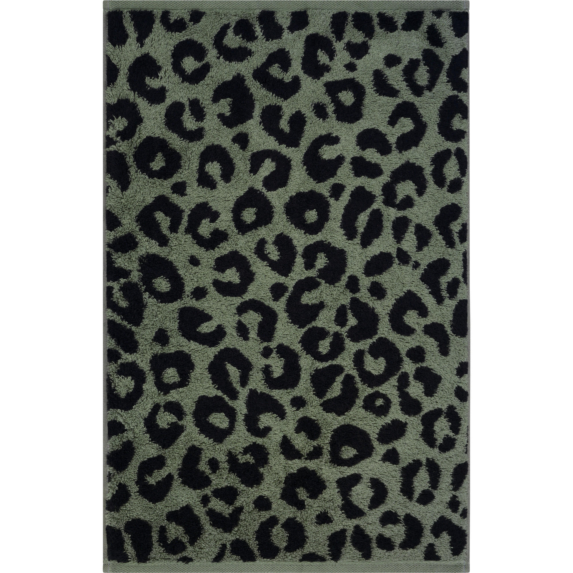 GÄSTETUCHSET Leo Schwarz, Olivgrün 2-teilig 30/50 cm  - Schwarz/Olivgrün, Design, Textil (30/50cm) - Cawoe