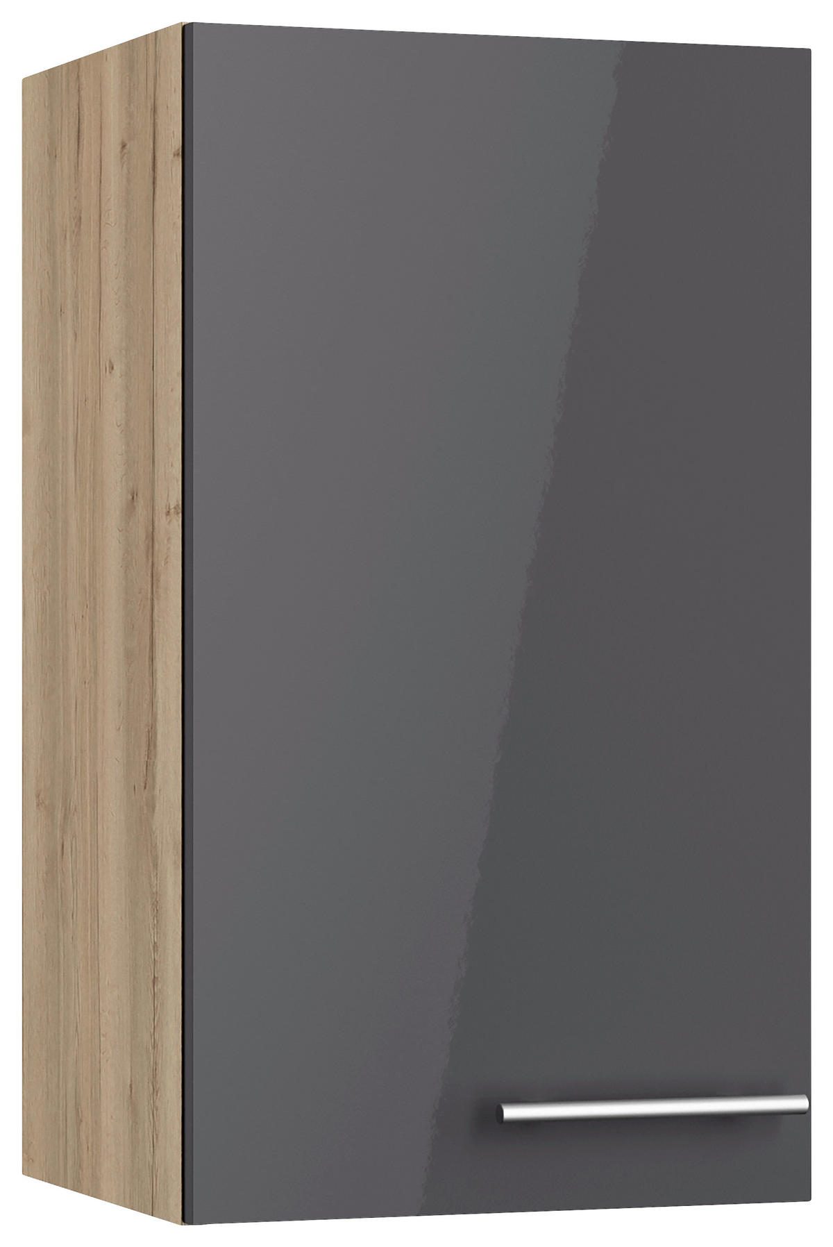 KÜCHENBLOCK 270 cm   in Anthrazit, Eichefarben  - Edelstahlfarben/Eichefarben, Basics, Holzwerkstoff/Metall (270cm) - Optifit