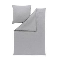 BETTWÄSCHE Takoma Interlock-Jersey 155/220 cm  - Grau, KONVENTIONELL, Textil (155/220cm) - Estella