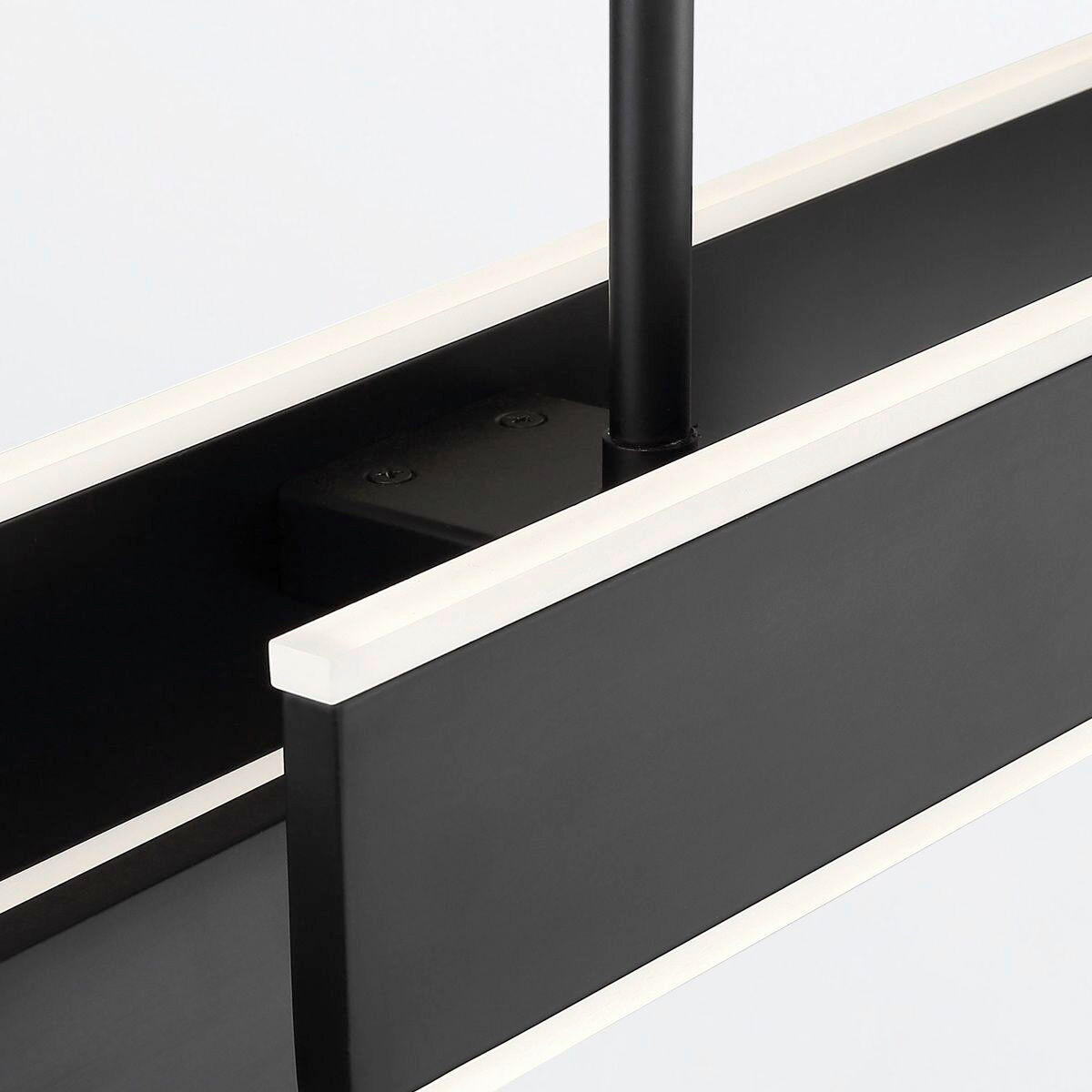 LED-HÄNGELEUCHTE 114,5/33/10 cm    - Schwarz, Design, Kunststoff/Metall (114,5/33/10cm) - Elstead Lighting