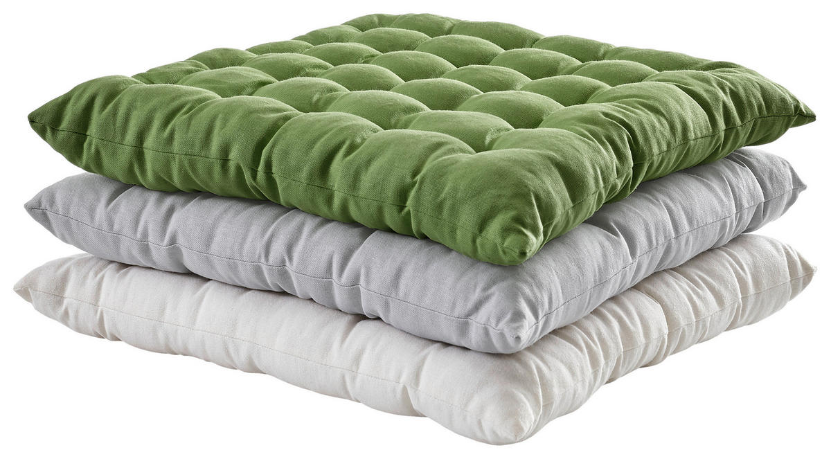 SITZKISSEN  40/40 cm   - Weiss, Design, Textil (40/40cm) - Esposa