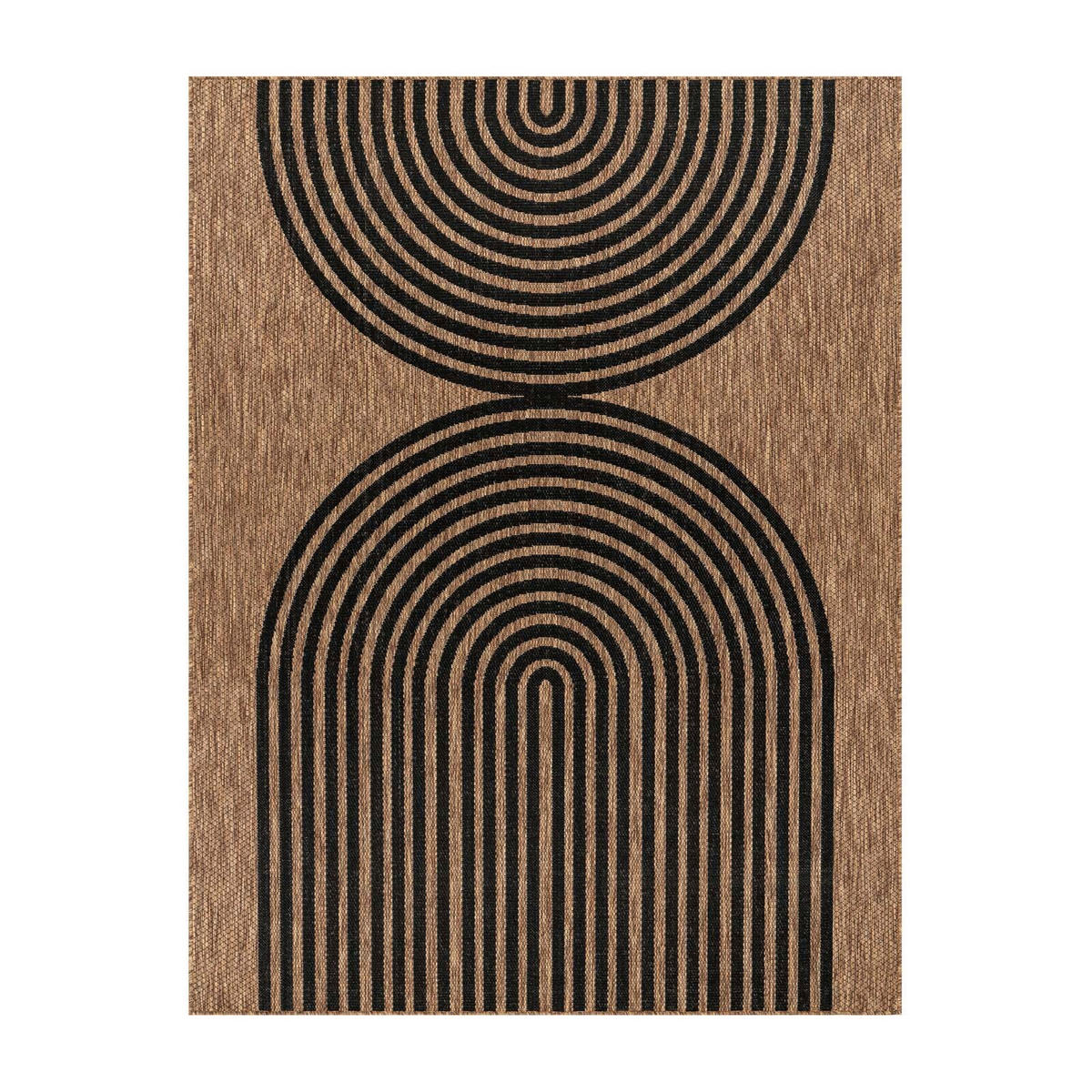 OUTDOORTEPPICH  für Terrasse und Balkon 140/200 cm Columbia Fashion Schwarz  - Schwarz, Basics, Textil (140/200cm) - Novel