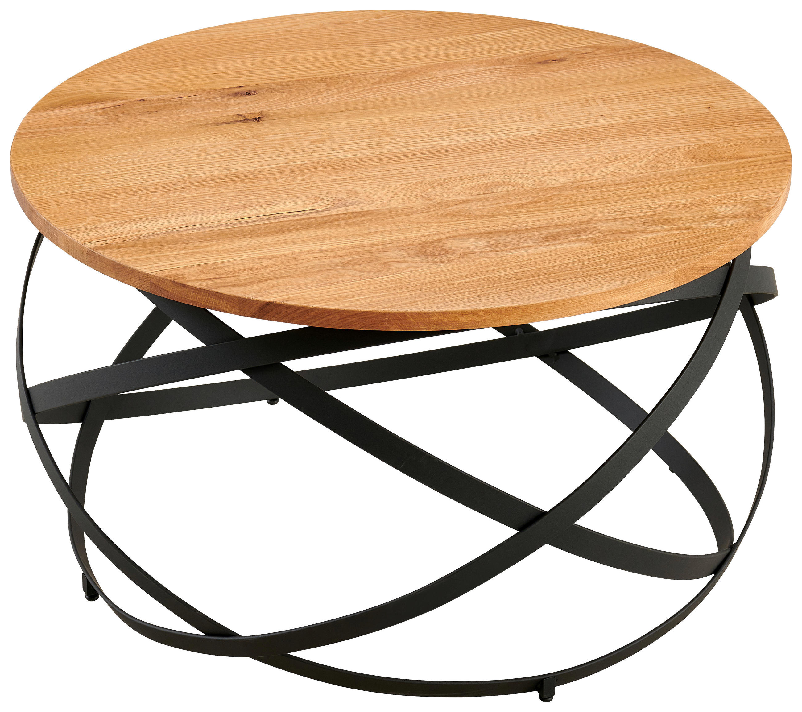 MĂSUȚĂ DE CAFEA din lemn, metal   - culoare natur/negru, Design, lemn/metal (70/40/70cm) - Livetastic