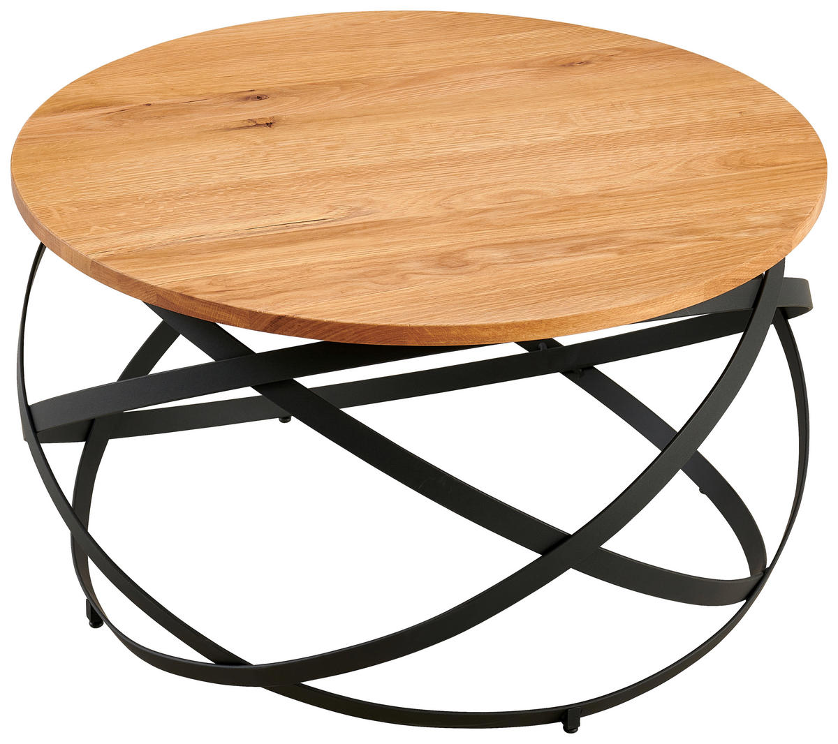 COUCHTISCH in Holz, Metall  - Schwarz/Naturfarben, Design, Holz/Metall (70/40/70cm) - Livetastic