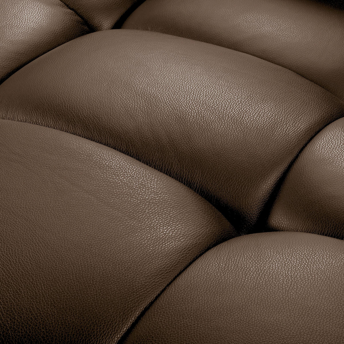ECKSOFA  Echtleder Braun  - Schwarz/Braun, Design, Leder/Kunststoff (274/177cm) - Livetastic