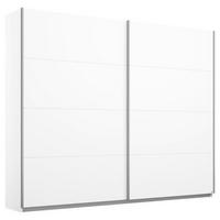SCHWEBETÜRENSCHRANK in Weiss  - Weiss/Alufarben, Modern, Holzwerkstoff/Metall (226/230/62cm) - Rauch Möbel
