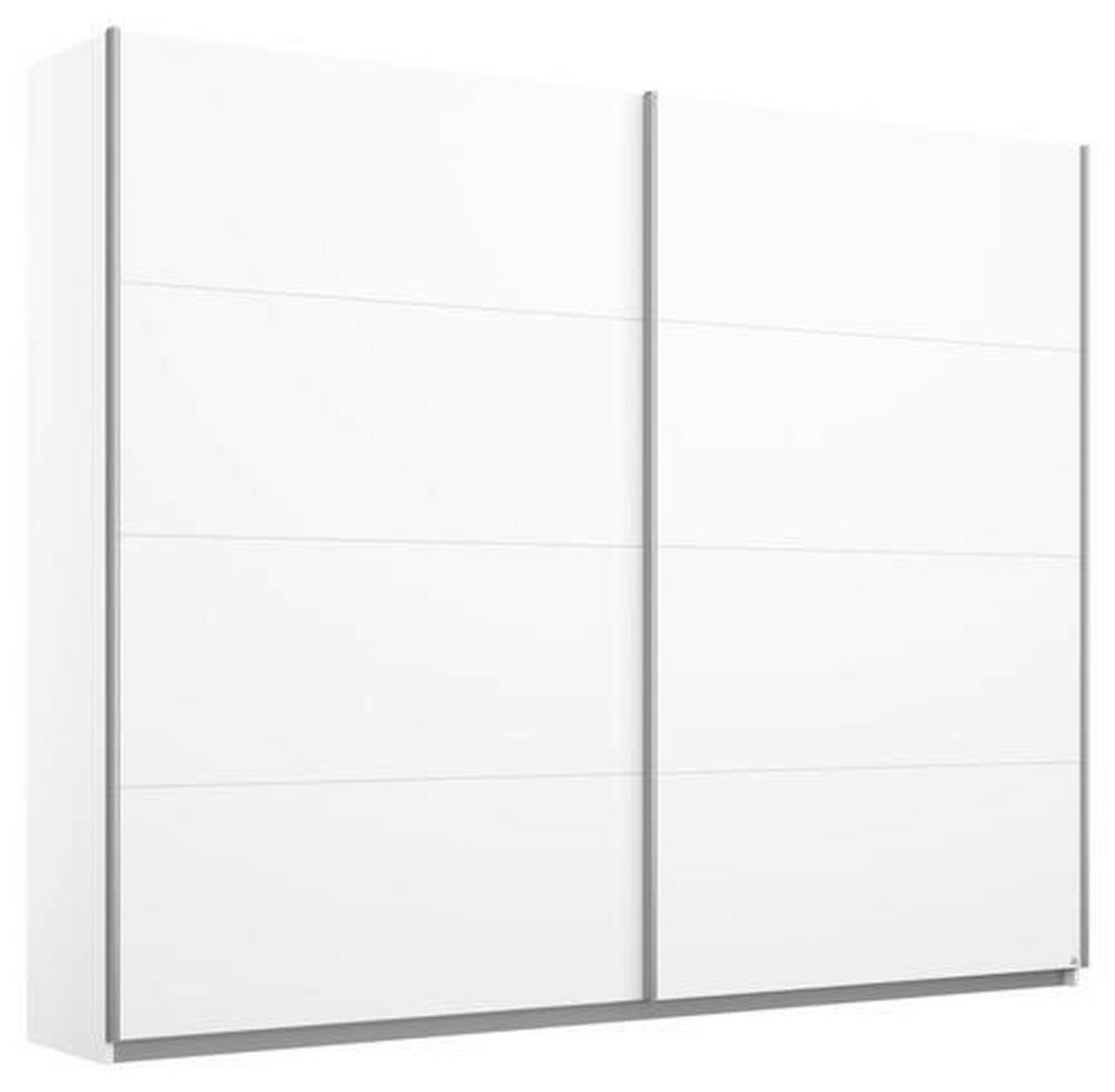 SCHWEBETÜRENSCHRANK in Weiss  - Weiss/Alufarben, Modern, Holzwerkstoff/Metall (226/230/62cm) - Rauch Möbel