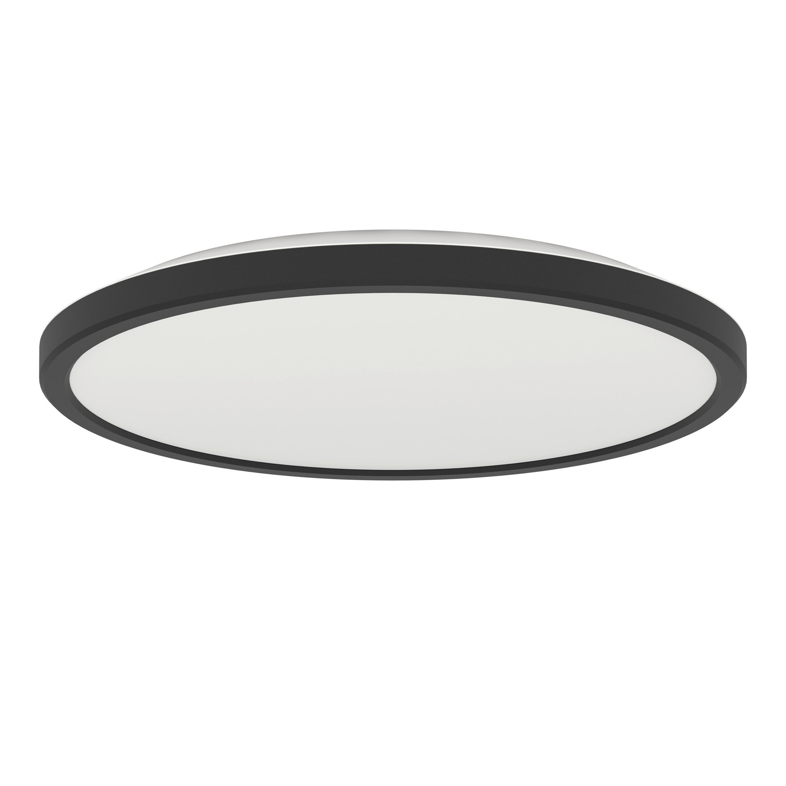LED-DECKENLEUCHTE  30,0/3 cm    - Weiss/Schwarz, Lifestyle, Kunststoff (30,0/3cm) - Eglo