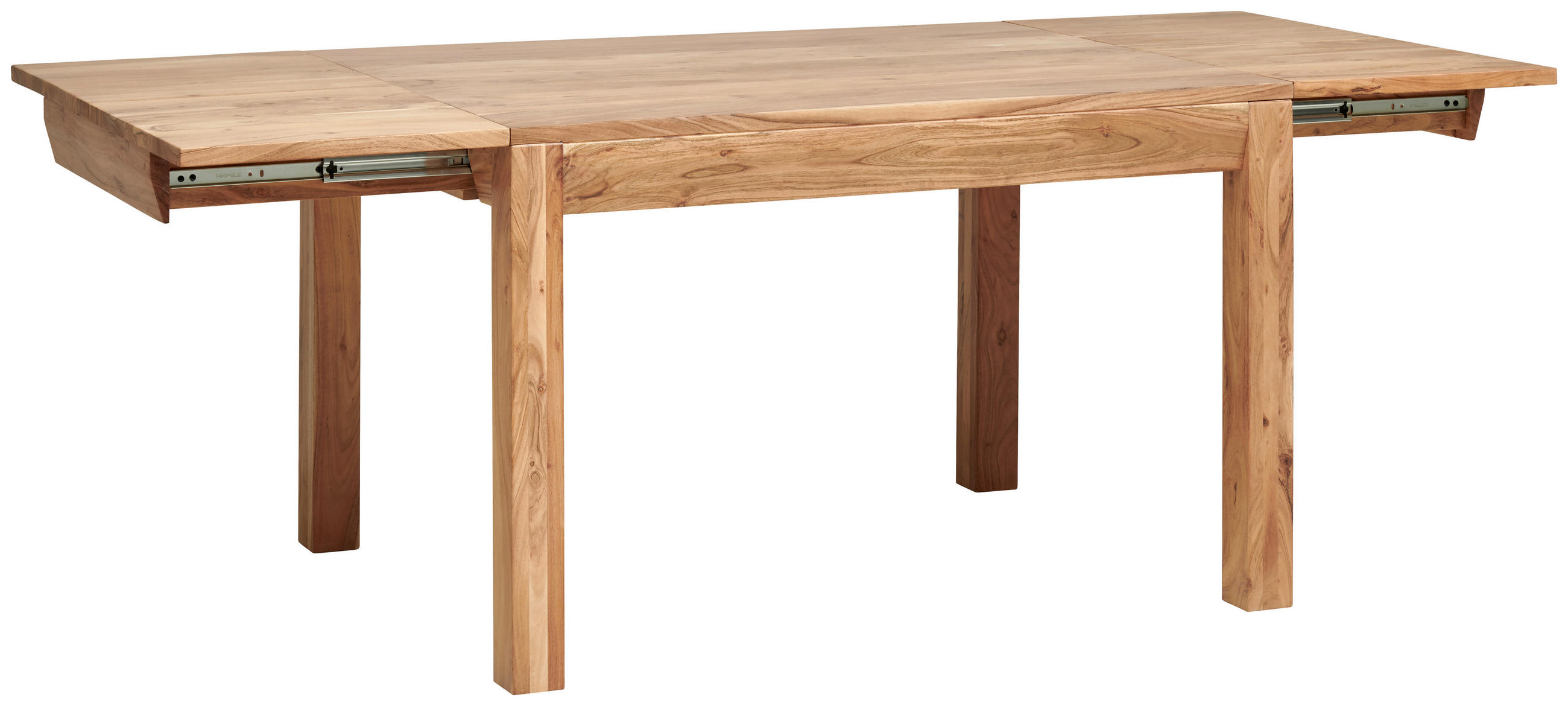 Thumbnail - Livetastic Esstisch Massivholz, Akazie, Holz, Akazie, vollmassiv, Holz, rechteckig, eckig, 120-210x76x90 cm, ausziehbar,...