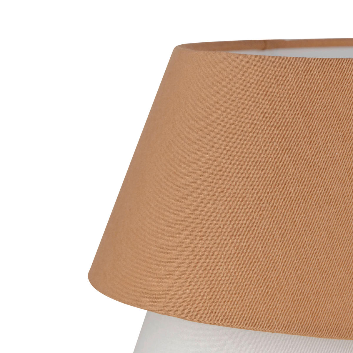 HÄNGELEUCHTE 45/120 cm  - Weiß/Mokka, Trend, Kunststoff/Textil (45/120cm) - Collett's Monde