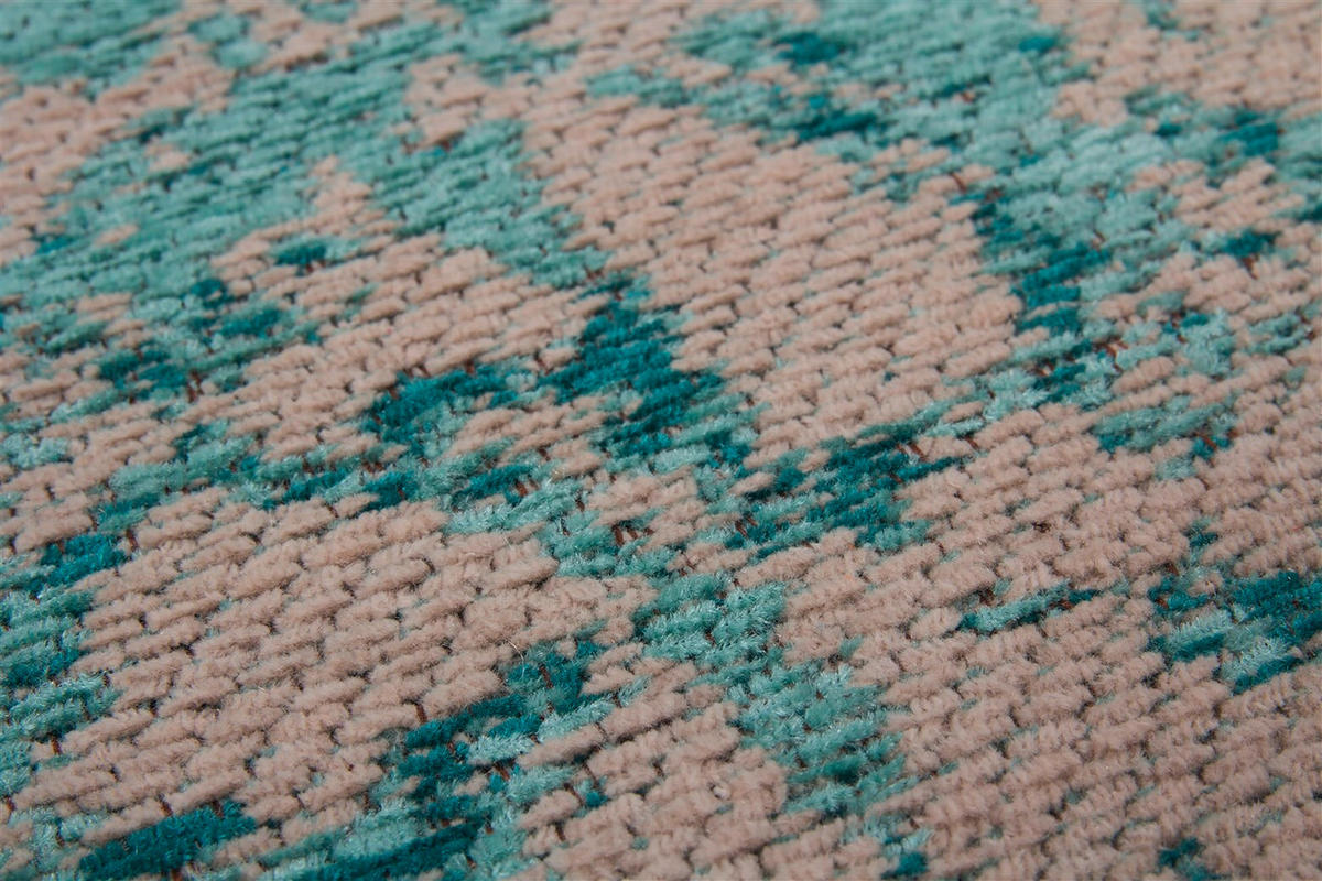 FLACHWEBETEPPICH 120/170 cm Nostalgia 285 Türkis Türkis  - Türkis, KONVENTIONELL, Textil (120/170cm)