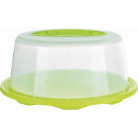 Platou Cu Capac Pentru Tort 34/15 cm   - galben/străveziu, Basics, plastic (34/15cm) - Homeware Profession.