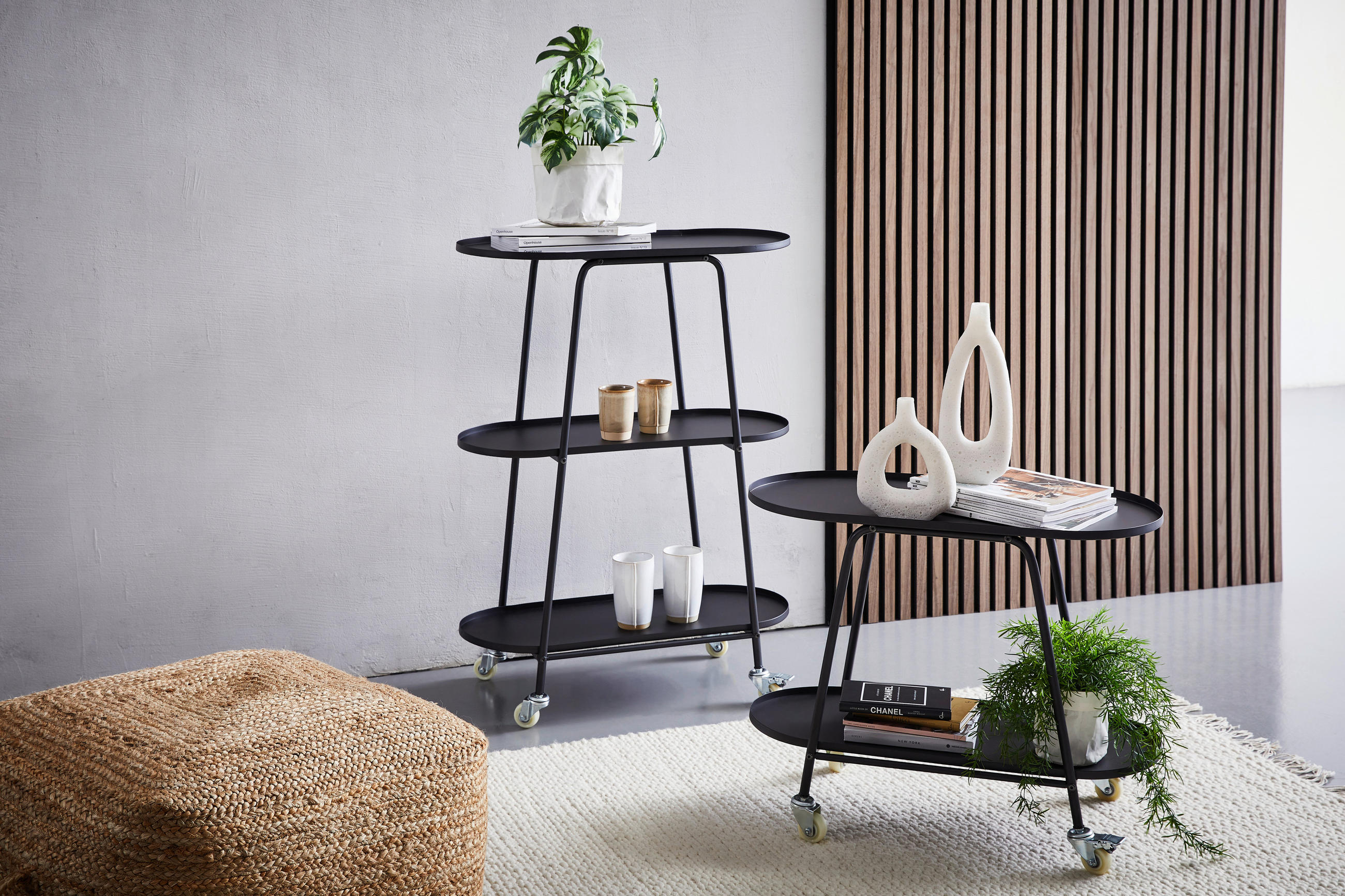 HYLLA i 70/91,5/34 cm svart  - svart, Trend, metall/plast (70/91,5/34cm) - Carryhome