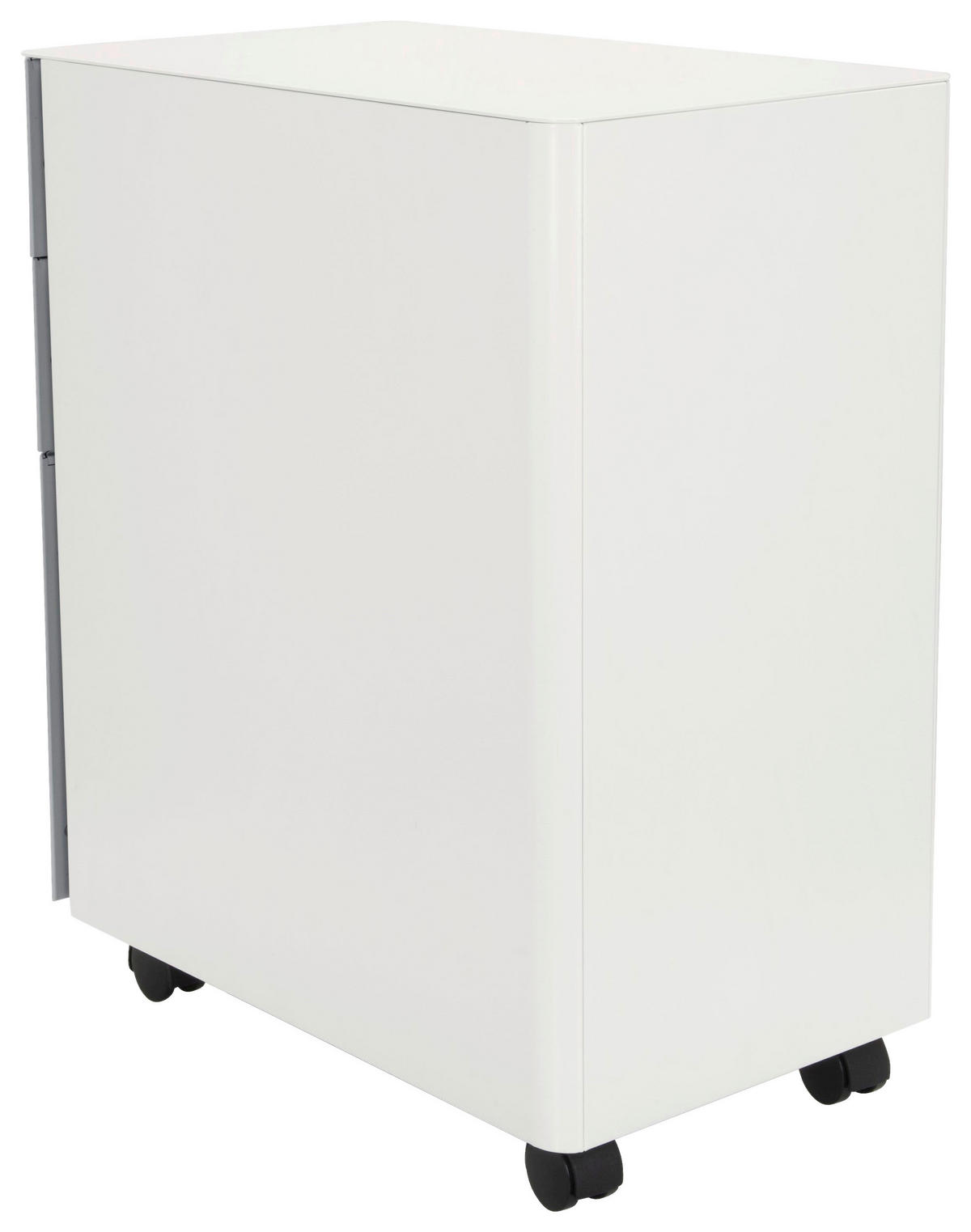 ROLLCONTAINER Grau, Weiß  - Weiß/Grau, MODERN, Kunststoff/Metall (30/59/50cm) - MID.YOU