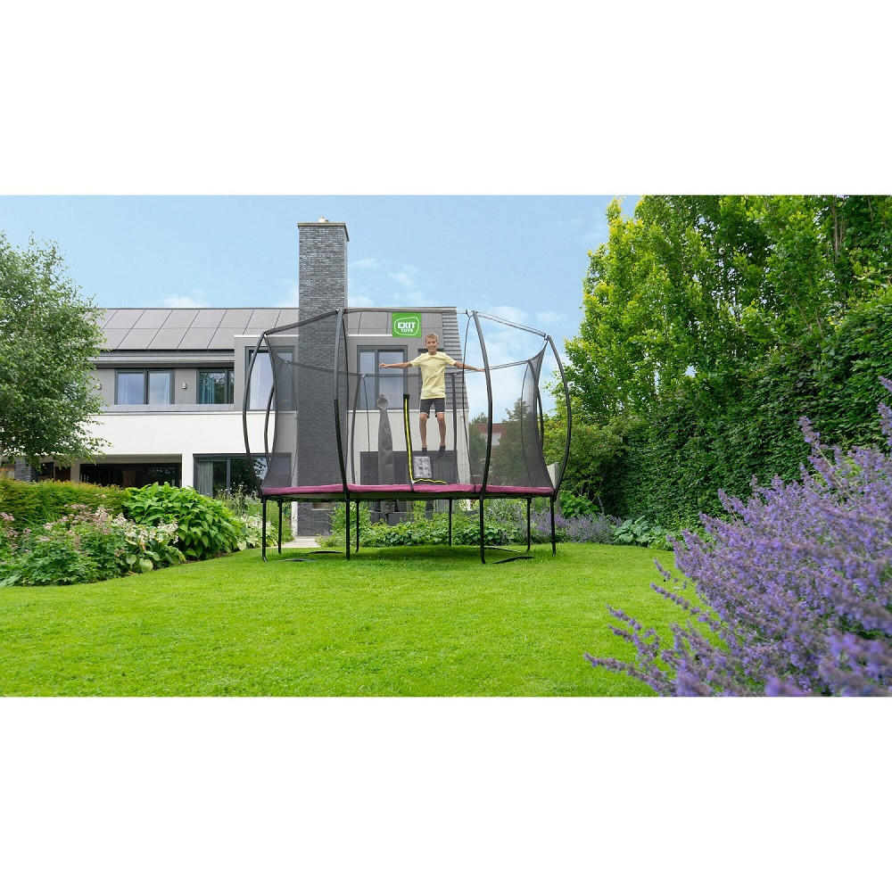 TRAMPOLIN  - Pink, KONVENTIONELL, Kunststoff/Metall (464/269cm) - EXIT Toys