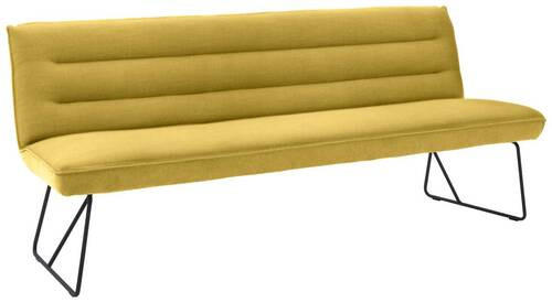 SITZBANK 218/89/68 cm  in Gelb, Schwarz  - Gelb/Schwarz, Design, Textil/Metall (218/89/68cm) - Dieter Knoll