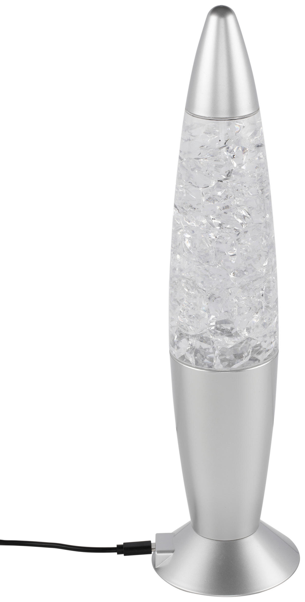 DEKORAČNÉ LED SVIETIDLO - strieborná, Lifestyle, plast (8,5/32,5cm) - Xora