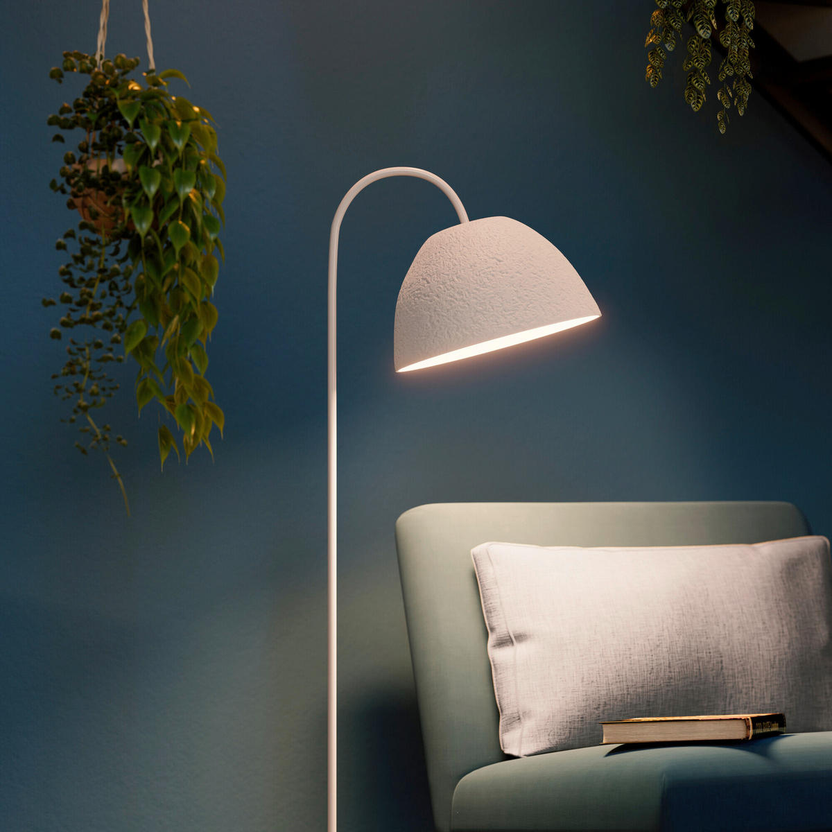 STEHLEUCHTE 37.5/60.3/153 cm   - Basics, Papier/Metall (37.5/60.3/153cm) - Osram
