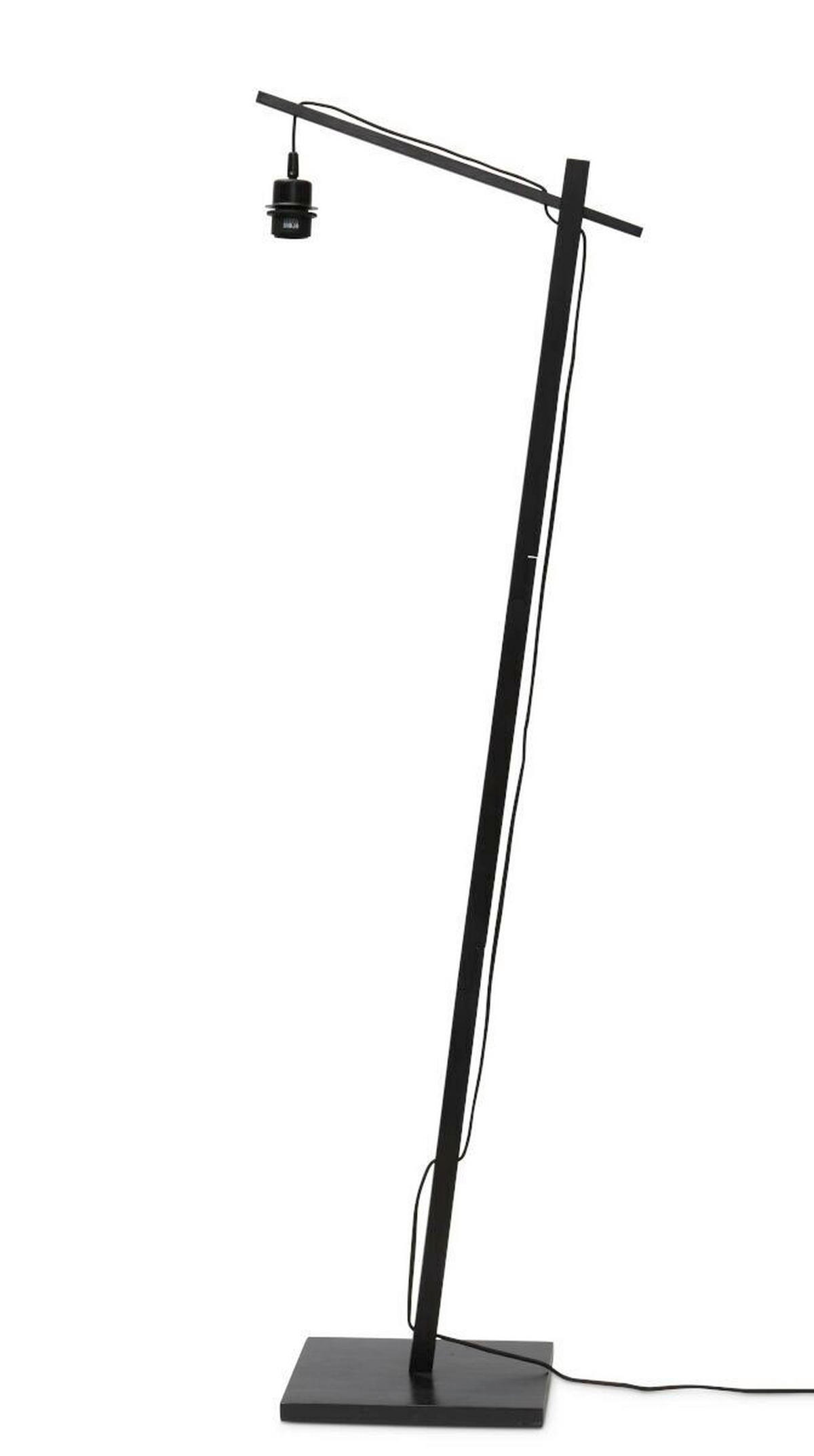 STEHLEUCHTE Industrial 58/32/150 cm  - Schwarz, Trend (58/32/150cm) - Good & Mojo